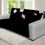 Falling Casino Card Print Futon Protector