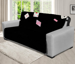 Falling Casino Card Print Futon Protector