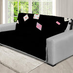 Falling Casino Card Print Futon Protector