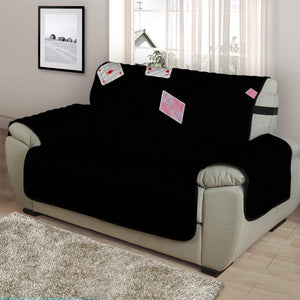 Falling Casino Card Print Half Sofa Protector