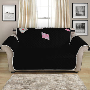 Falling Casino Card Print Loveseat Protector