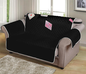 Falling Casino Card Print Loveseat Protector