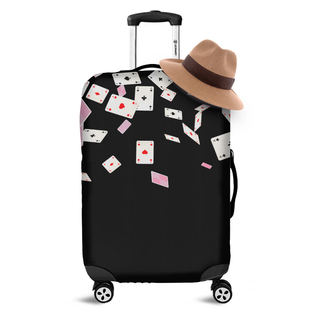 Falling Casino Card Print Luggage Cover