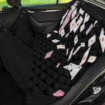 Falling Casino Card Print Pet Car Back Seat Cover