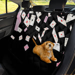 Falling Casino Card Print Pet Car Back Seat Cover