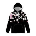 Falling Casino Card Print Pullover Hoodie