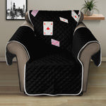 Falling Casino Card Print Recliner Protector