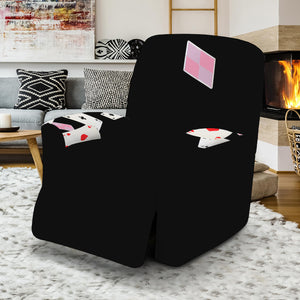 Falling Casino Card Print Recliner Slipcover