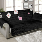 Falling Casino Card Print Sofa Protector