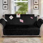 Falling Casino Card Print Sofa Protector