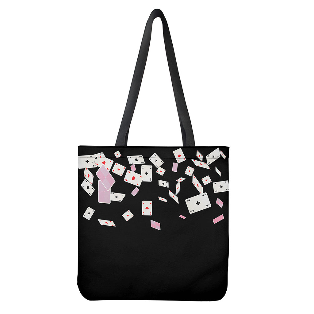 Falling Casino Card Print Tote Bag