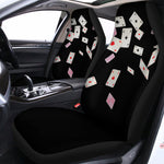 Falling Casino Card Print Universal Fit Car Seat Covers