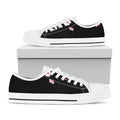 Falling Casino Card Print White Low Top Sneakers