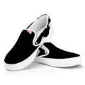 Falling Casino Card Print White Slip On Sneakers