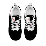 Falling Casino Card Print White Sneakers