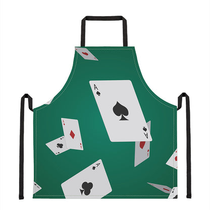 Falling Poker Cards Print Apron