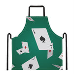 Falling Poker Cards Print Apron