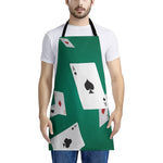 Falling Poker Cards Print Apron