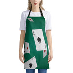Falling Poker Cards Print Apron
