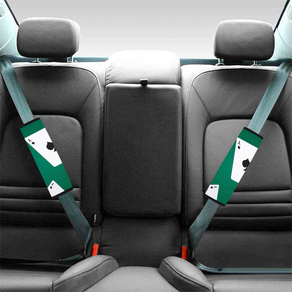 Falling Poker Cards Print Car Seat Belt Covers