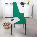 Falling Poker Cards Print Dining Chair Slipcover