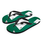 Falling Poker Cards Print Flip Flops