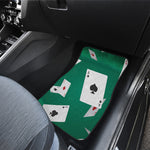 Falling Poker Cards Print Front and Back Car Floor Mats