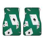 Falling Poker Cards Print Front Car Floor Mats