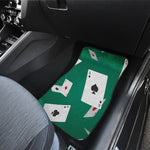 Falling Poker Cards Print Front Car Floor Mats
