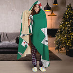 Falling Poker Cards Print Hooded Blanket