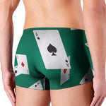 Falling Poker Cards Print Men's Boxer Briefs