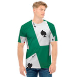 Falling Poker Cards Print Men's T-Shirt
