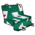 Falling Poker Cards Print Pet Car Back Seat Cover