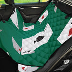 Falling Poker Cards Print Pet Car Back Seat Cover