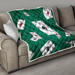 Falling Poker Cards Print Quilt