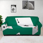 Falling Poker Cards Print Sofa Cover