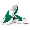 Falling Poker Cards Print White Slip On Sneakers