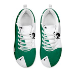 Falling Poker Cards Print White Sneakers