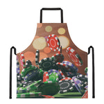Falling Poker Chips Print Apron