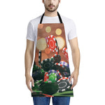 Falling Poker Chips Print Apron
