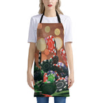 Falling Poker Chips Print Apron