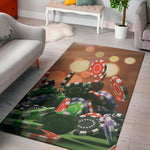 Falling Poker Chips Print Area Rug