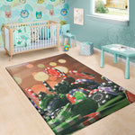 Falling Poker Chips Print Area Rug