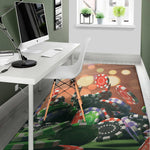 Falling Poker Chips Print Area Rug
