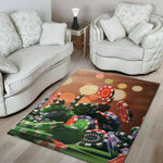 Falling Poker Chips Print Area Rug