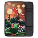 Falling Poker Chips Print Car Center Console Cover