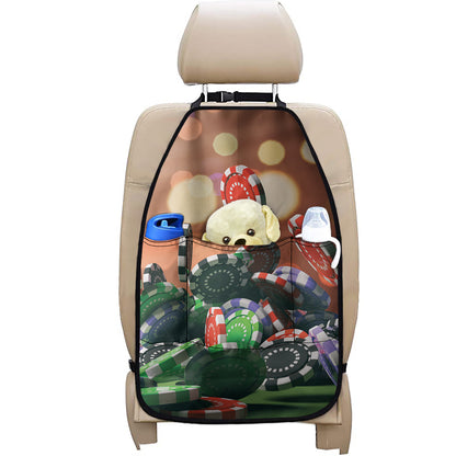 Falling Poker Chips Print Car Seat Organizers