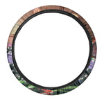 Falling Poker Chips Print Car Steering Wheel Cover