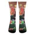 Falling Poker Chips Print Crew Socks