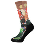 Falling Poker Chips Print Crew Socks